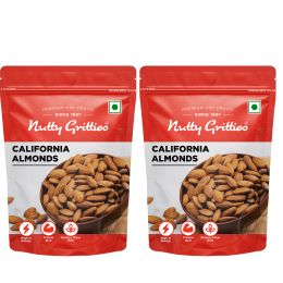 Nutty Gritties: California Almonds - 400g (2 Pack of 200g each)