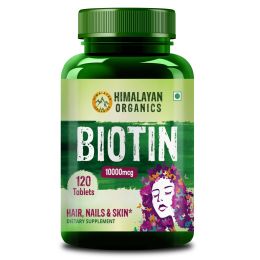 Vlado's Himalayan Organics: Biotin 10,000Mcg for Hair Growth- 120 tablets