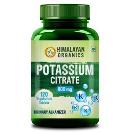 Vlado's Himalayan Organics: Potassium Citrate 800mg | Supports Nerve & Muscle Health | 120 Veg Tablets
