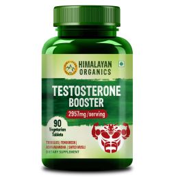 Vlado's Himalayan Organics: Testosterone Booster | Supports Muscle & Energy Boost | With Vitamin D3, Magnesium, Zinc, Tribulus, Ashwagandha & Safed Musli | 60 Veg Tabs