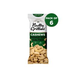 Nutty Gritties: Cashews Roasted Lightly Salted (Pack 6 x 40g each) - 240g