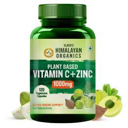 Vlado's Himalayan Organics: Plant Based Vitamin C with Zinc - 120 Veg Capsules