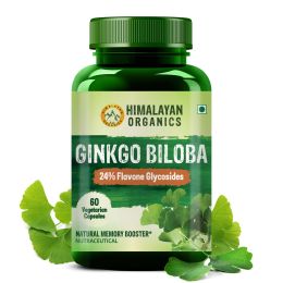 Vlado's Himalayan Organics: Ginkgo Biloba for Healthy Brain Functions | 500Mg | 60 Veg Capsules
