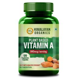 Vlado's Himalayan Organics: Plant-Based Vitamin A Supplement Supports Healthy Eye Sight | Natural Anti-Oxidant (120 Capsules)
