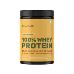 HealthifyMe: 100% Whey Protein- Mango- 500gm