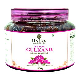 jivika naturals: Desi Rose Gulkand - Pack of 2 - 400 gm each