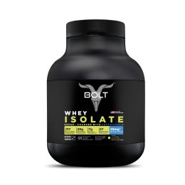 Bolt Nutrition: Nutrition 100% Whey Isolate Protein Powder | With Superfood PHYCOCYANIN |2LB/907gm (27 Servings) | Saffron Pistachio