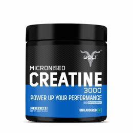 Bolt Nutrition: Micronised Creatine Monohydrate 3000 | Boosts Athletic Performance |100 gm , 33 serving | Unflavored