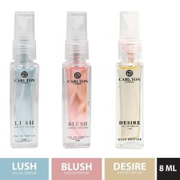 Carlton London: Combo Women Blush, Lush and Desire Perfume- 8ml Each