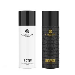 Carlton London: Combo Men Activ and Incense Deodorant - 150ml Each