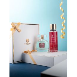 Carlton London: Women Gift Set of 2 Muse Perfume 100ml + New Love Body Mist 250ml