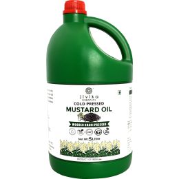 jivika naturals: Cold Pressed Mustard Oil 5ltr