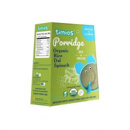 Timios: Organic Rice Dal Spinach Porridge - 200 gm