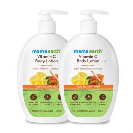 Mamaearth: Vitamin C Body Lotion - Pack of 2 (400 ml * 2)