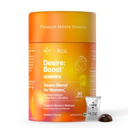 SETU: Desire: Boost Gummies | Increases Drive & Energy in Women | Desire Blend for Women with KSM-66, Ashwagandha, Shatavari, Gokshura, Korean Ginseng, L-Arginine & L-Citrulline | (30 Gummies)