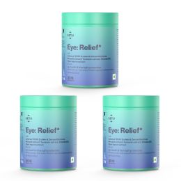 SETU: Eye: Relief - 30 Capsule (Pack of 3) | Eye Vitamin Formula w/20mg Lutein, 4mg Zeaxanthin, Curcumin & Vitamin D3 for Blue Light Defense, Max Absorption
