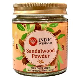 Indic Wisdom: White Sandalwood Powder (7gm) (No Chemicals or Additives, Pure & Natural)