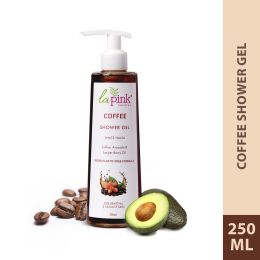 La Pink: Coffee Shower Gel with White Haldi for Tan Removal and Radiant Skin | 100% Microplastic Free Formulation | Suitable for All Skin Types | 250 ML