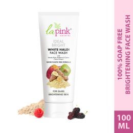 La Pink: Ideal Bright Face Wash | 100% Microplastic Free Formula | For Glass like Brightened skin, Evens Skin Tone for All Skin Types | 100ml