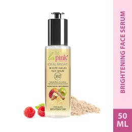 La Pink: Ideal Bright Face Serum | 100% Microplastic Free Formula | For Glass like Brightened skin, Evens Skin Tone for All Skin Types | 40+10ml Extra