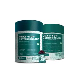 What's Up Wellness: tress Relief Gummies with Chamomile, Passion Flower, L-theanine, Sage & Holy Basil - Pack of 1 - 30 Gummies