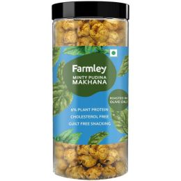 Farmley: Roasted & Flavored Makhana - Mint Farmley Jar 83 g