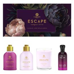 Carlton London: Women Escape Gift Set of 4 - 30ml EDP+Shower Gel180ml+Body Lotion180ml+Candle40gms