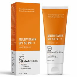 Dermatouch: Multivitamin SPF 50 PA+++ Sunscreen Gel - 50gm