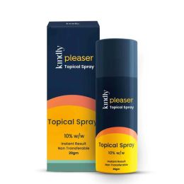 Kindly Health: Pleaser Topical Spray | Non-Transferrable Spray For Men | 20 gm | Pack of 1