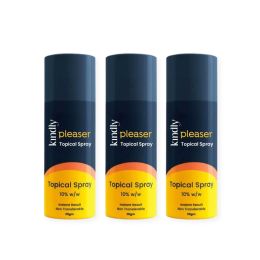 Kindly Health: Pleaser Topical Spray | Non-Transferrable Spray For Men | 60 gm | Pack of 3