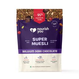 Nourish You: Organic Super Muesli - Belgian Dark Chocolate | 400g