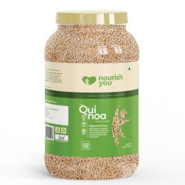 Nourish You: Organic Raw White Quinoa Grains | 2kg Jar