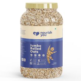 Nourish You: Organic Jumbo Rolled Oats | 1.2kg Jar