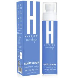 Happier: Sunscreen Spray SPF 50 PA+++ , UVA/UVB Protection, Broad Spectrum With Zinc Oxide