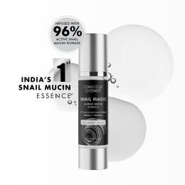 Conscious Chemist: Snail Magic Barrier Repair Face Serum &  Essence with 97% Active Snail Mucin Filtrate (100ml)
