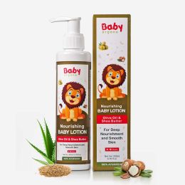 BabyOrgano: Baby Body Lotion for Newborn 0-2 Years Babies 200ml | Nourish & Moisturise Skin