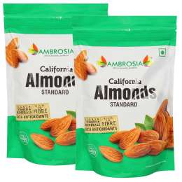 Ambrosia: California Whole Almonds - Pack of 2 (500gm each)