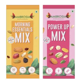 Ambrosia: Ambrosia Power Up Trail Mix & morning essential 40gm each