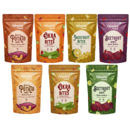 Fabeato: Assorted Vegetable, Fruit Chips| Pack of 7 - 250g