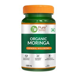 Pure Nutrition: 100% Natural Moringa (1200mg) | 120 Veg Tablets