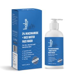 Bake Cosmetics:   3% Niacinamide Face Wash with Rice Water