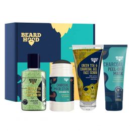 Beardhood: Charcoal Facial Kit For Men