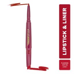 Typsy Beauty: Twist & Pout Lipstick & Lip Liner- Flaming Hot