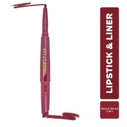 Typsy Beauty: Twist & Pout Lipstick & Lip Liner- Spills Tea
