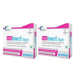 Dr. Morepen: INTEBACT GYN Capsules - 10 Veg Capsules Pack of 2
