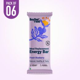 Beyond Food: Meal Replacement Energy Bar - Fresh Blueberry (Pack of 6)