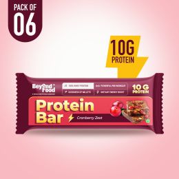 Beyond Food: Protein Bars - Cranberry Zest (Pack of 6)