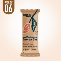 Beyond Food: Meal Replacement Energy Bar - Classic Cocoa (Pack of 6)