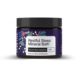 Puretive: Restful Sleep Plant Therapy Bath Salts | Persian Sapphire Blue + Dead Sea + Epsom Salt