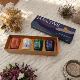 Puretive: Serene Collection | Set of 4 Mini Candles